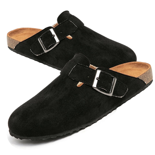 Black Leather clogs (Women)